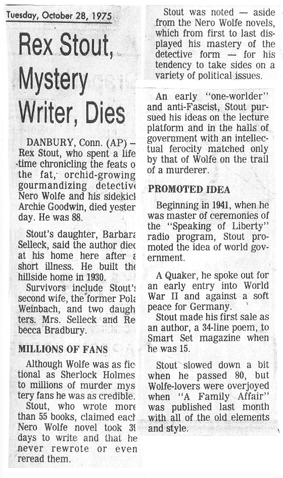 Stout obit