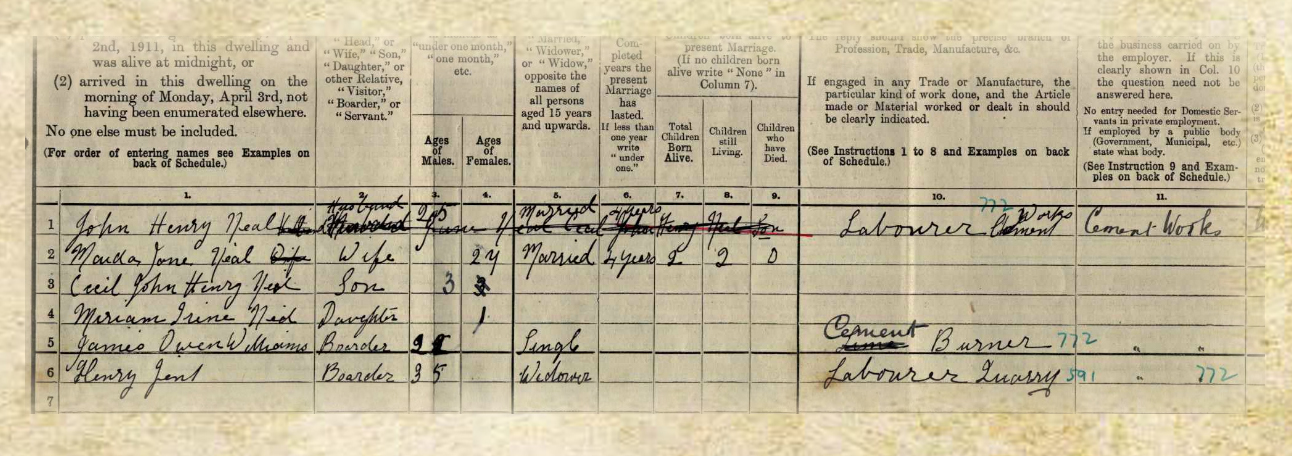 1911 census