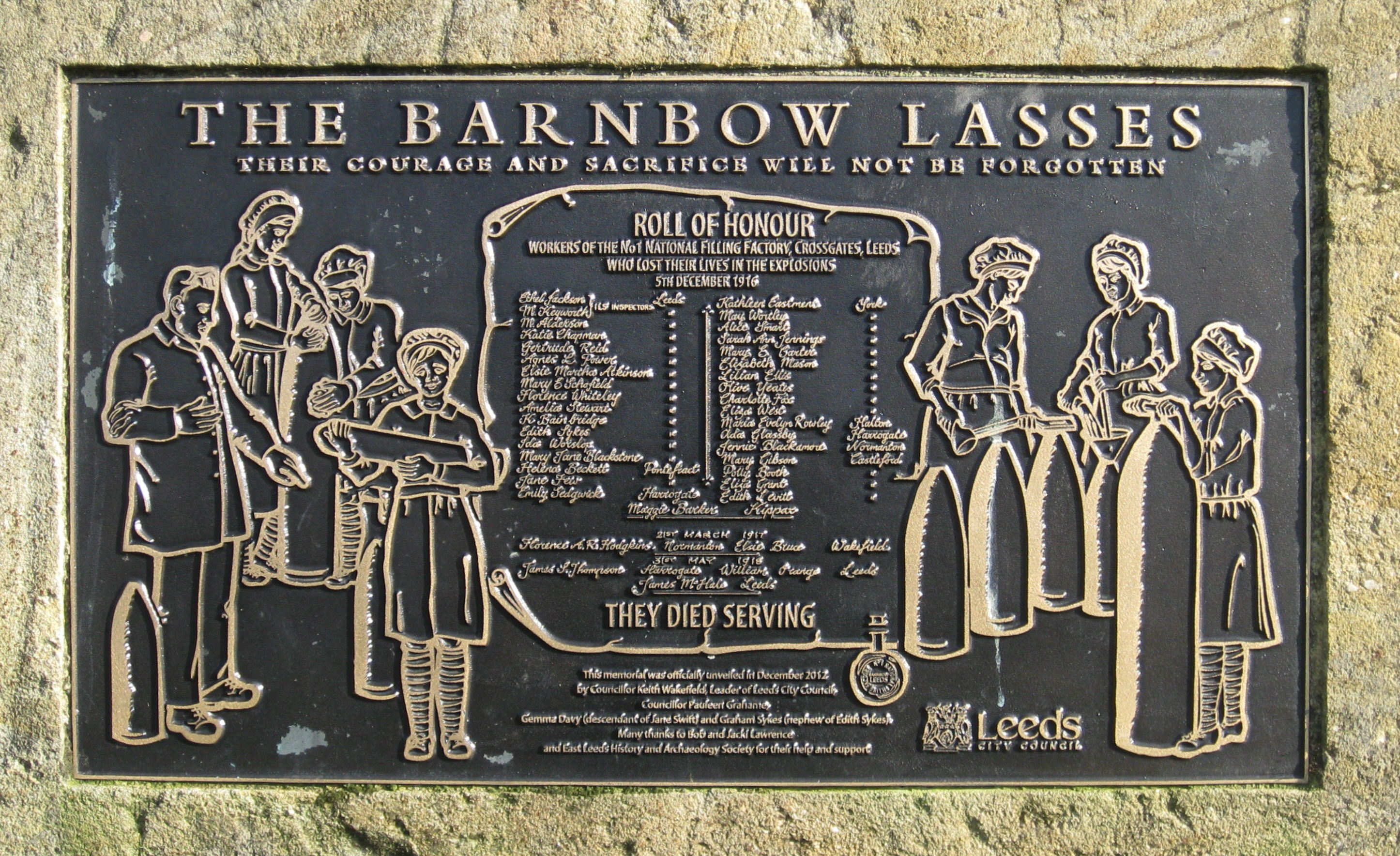 Barnbow_Lasses_park_memorial_3_26_August_2017